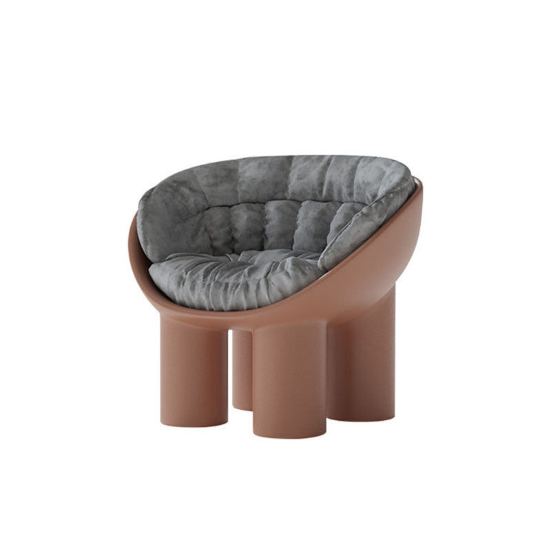 Hulda Armchair With Cushion, Brown - scatter cushion for living room