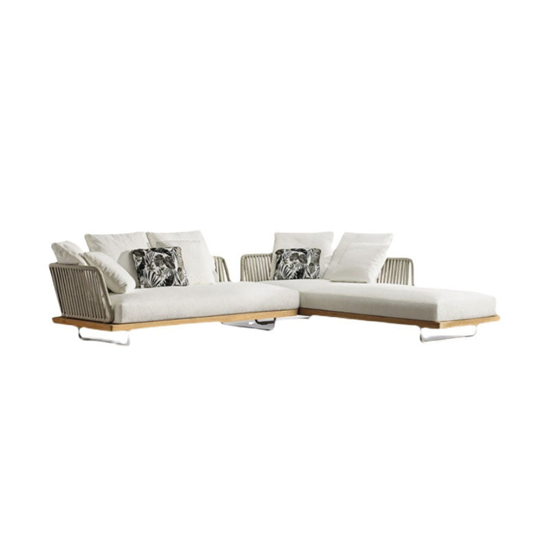 Phyllis Rattan Outdoor Sofa Set, Two Seater Sofa, Outdoor Furniture, Grey - garden furniture set UK