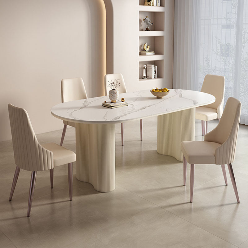 Peru Dining Chair, White detail view for modern dining chairs UK