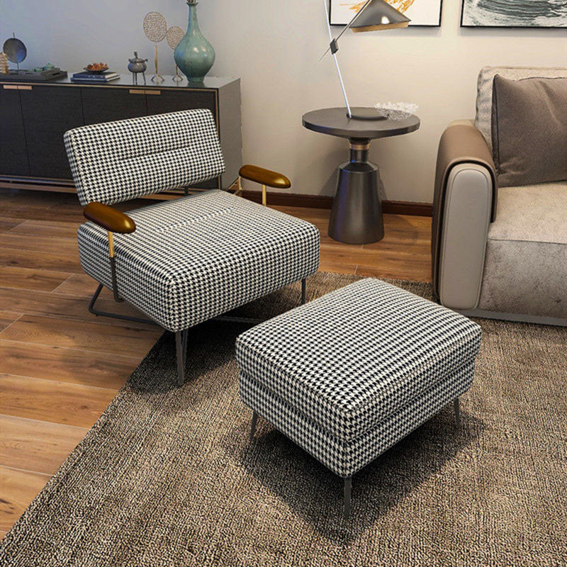 Riana Armchair, Black & White detail view for for living room