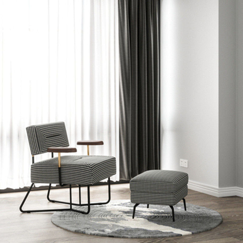 Riana Armchair, Black & White styled for accent chair