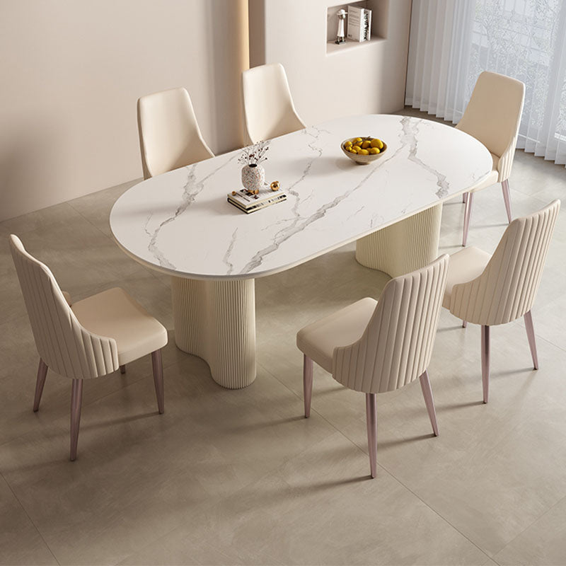 Peru Dining Chair, White styled for marble dining chairs