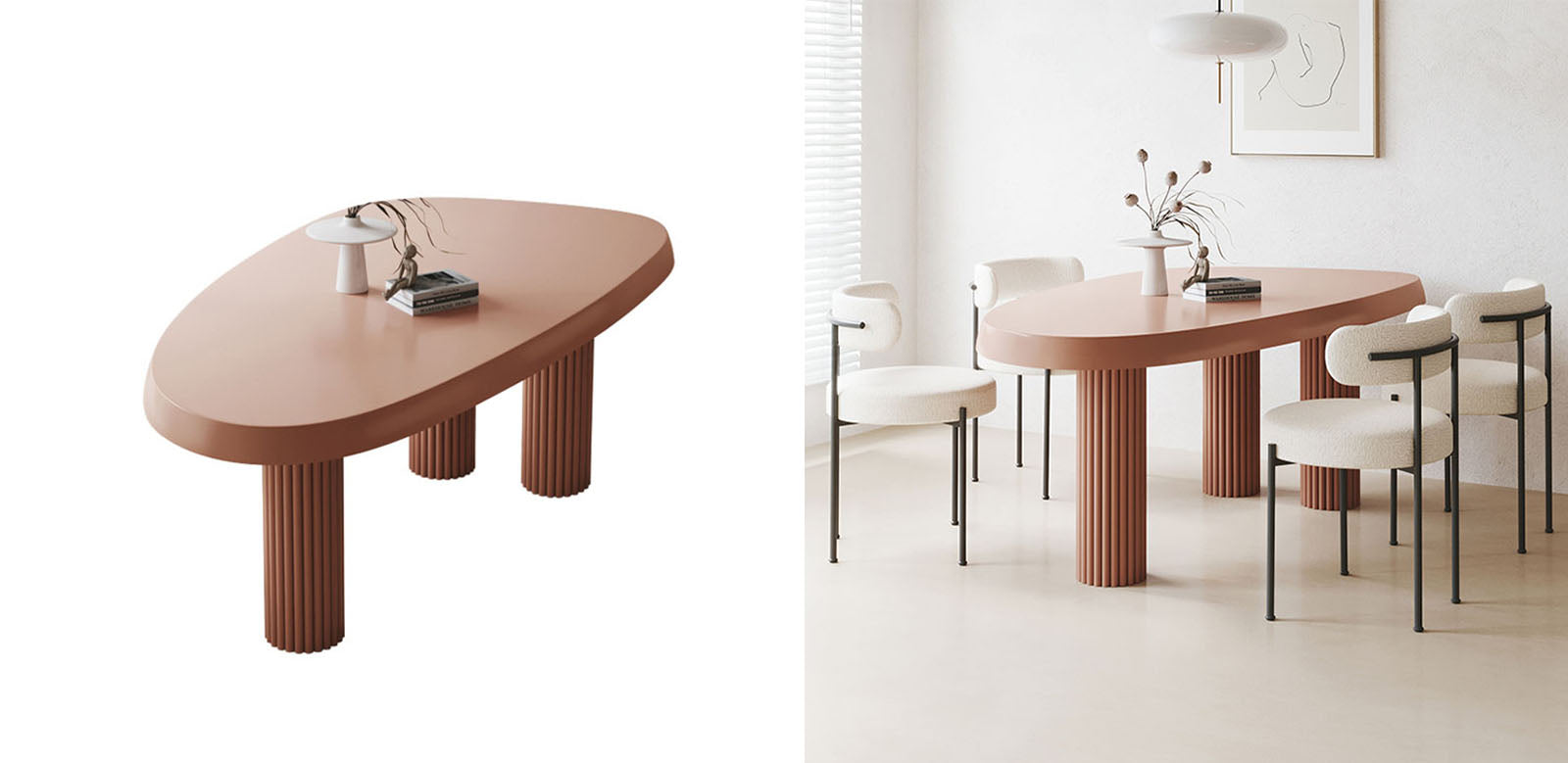 Tammy Dining Table, Brown-Ritconcept-Rit Concept