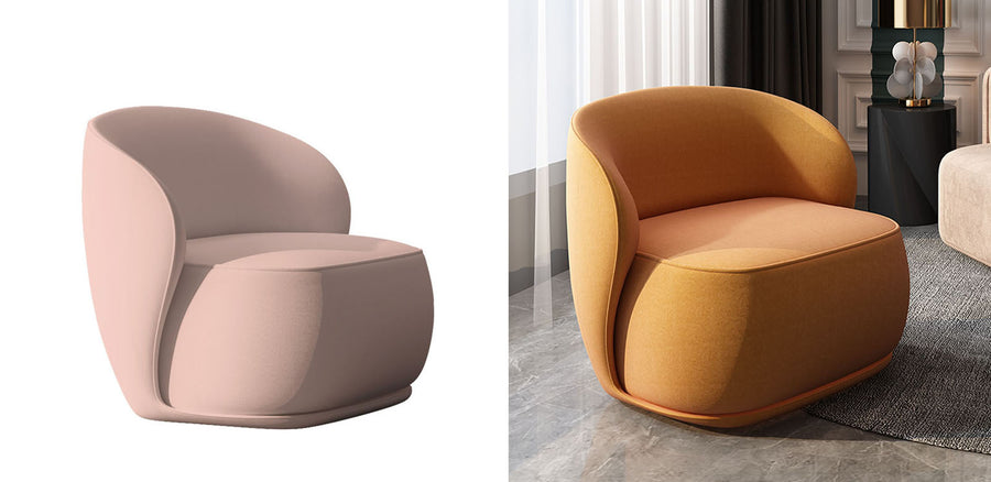 Charlene Stylish Accent Chair, Velvet - velvet accent chair UK