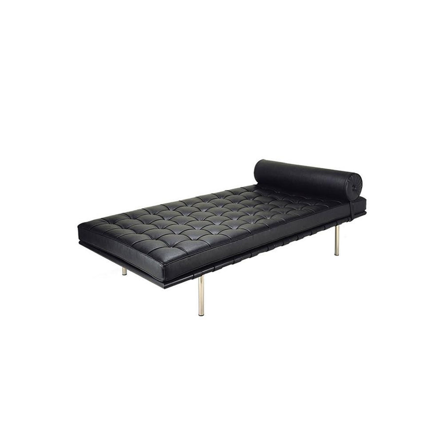 Barcelona Daybed, Real Leather detail view for bedroom storage bed