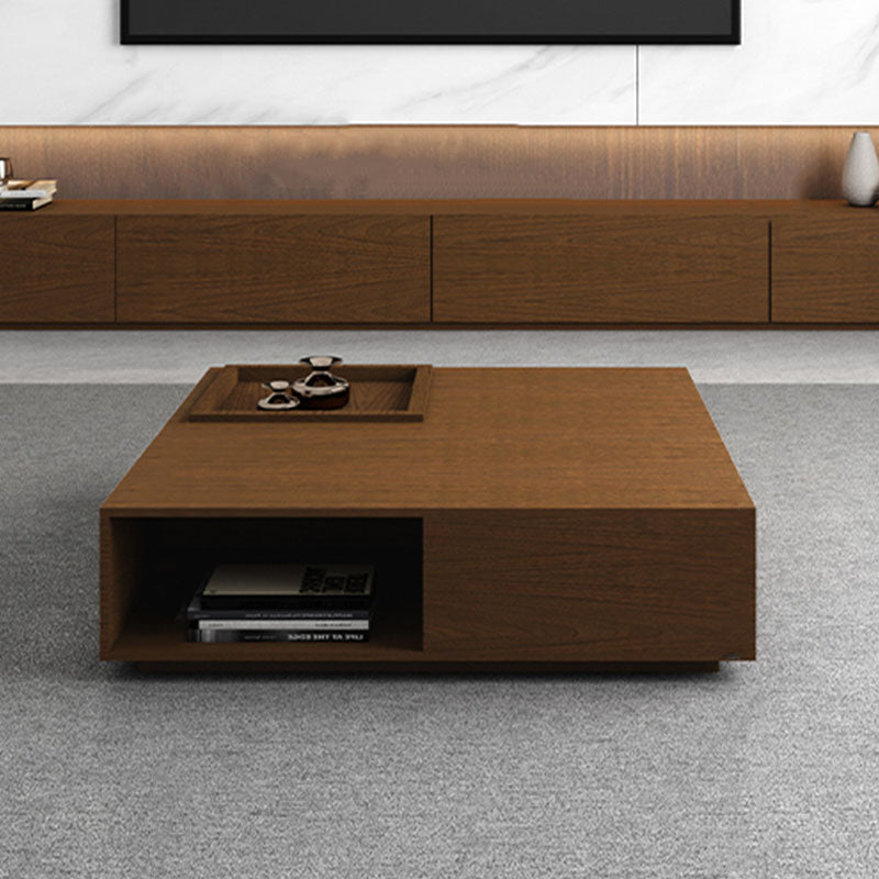 Rexana Coffee Table With Drawer, Walnut-Ritconcept-Rit Concept