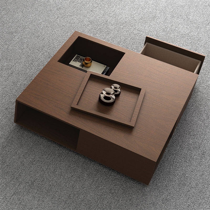 Rexana Coffee Table With Drawer, Walnut-Ritconcept-Rit Concept