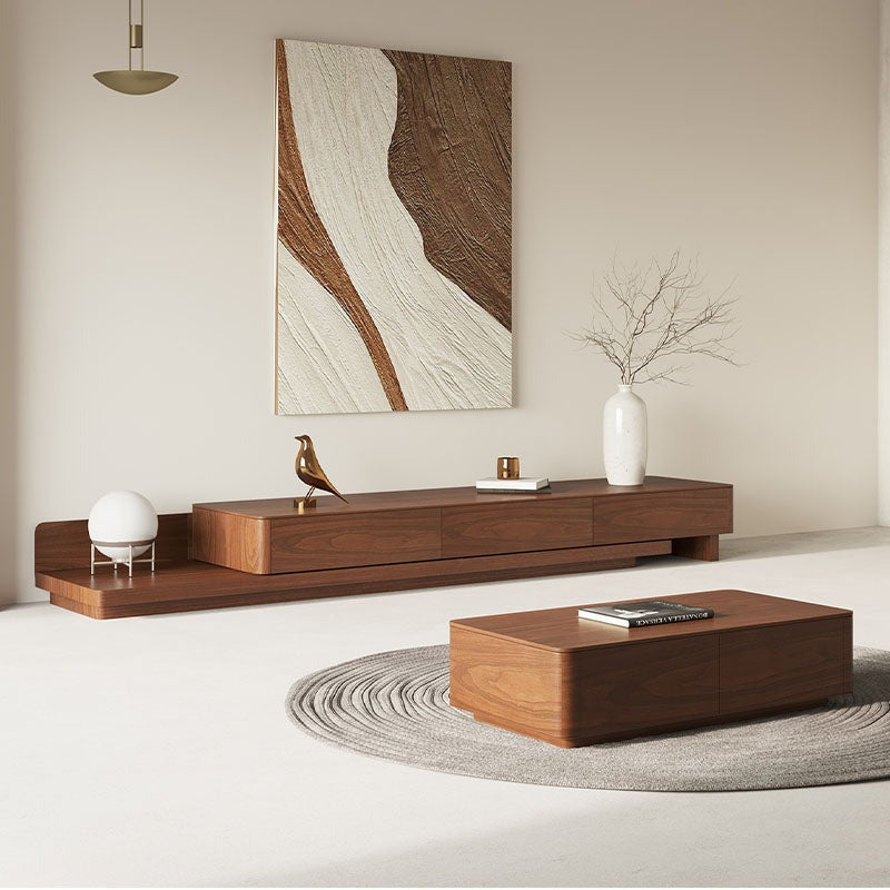 Opaline TV Stand lifestyle view with tv stand wooden