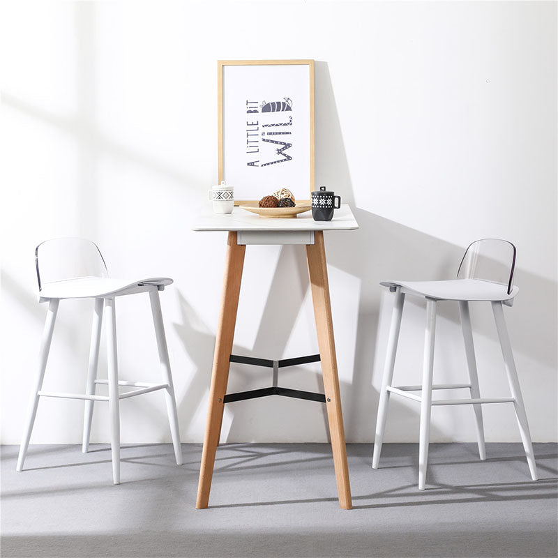 DhiaJureen Nordic Bar Stool, Wooden - wooden bar stool UK