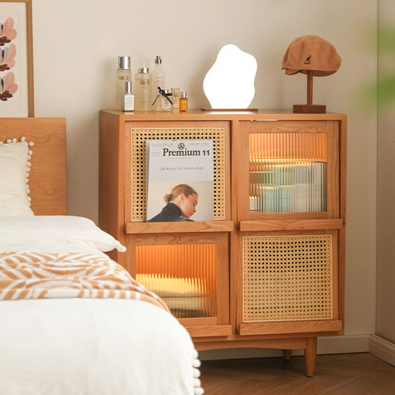Harriet Sideboard, Bedside Table Solid Wood and Glass-Ritconcept-Rit Concept