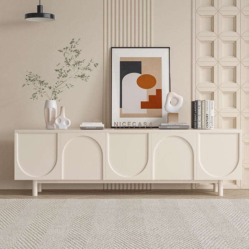 Mahara Arched TV Stand storage detail and media unit finish