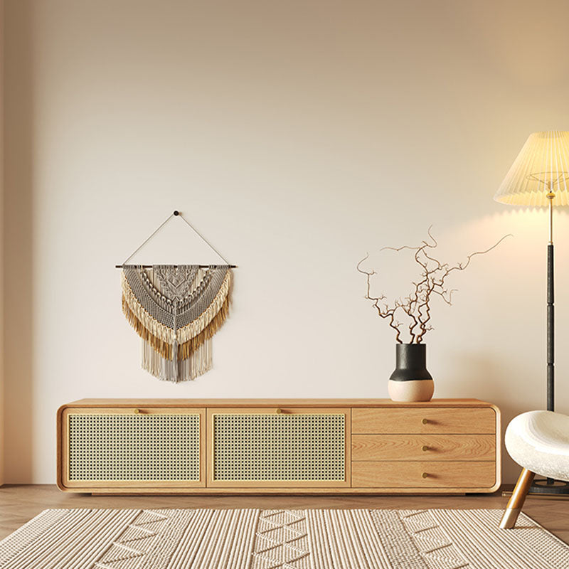 MAR TV Stand storage detail and media unit finish