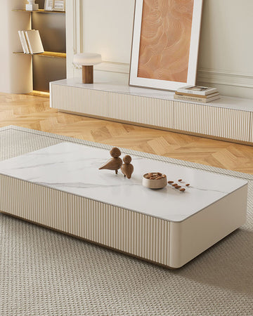 Abigail Rectangle Coffee Table, Sintered Stone