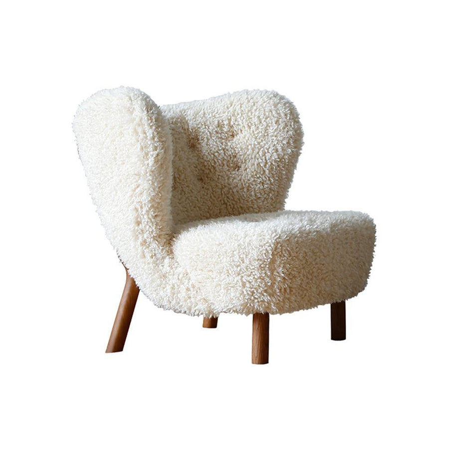 Fitz Lounge Chair, White in a modern UK home