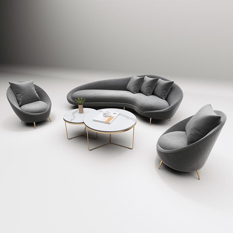 Slender Armchair, Velvet styled for accent chair