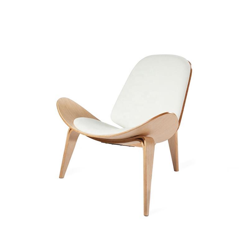 Hans Wegner CH07 Shell Chair, White & Oak - accent chair UK